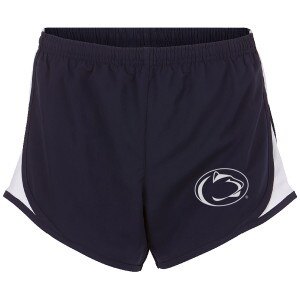 women's navy & white sport shorts image